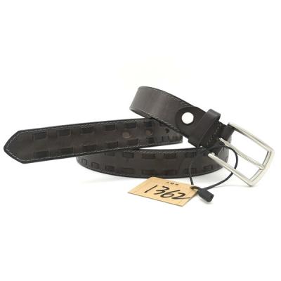 針扣真皮純頭層牛皮編織裝飾腰帶1362