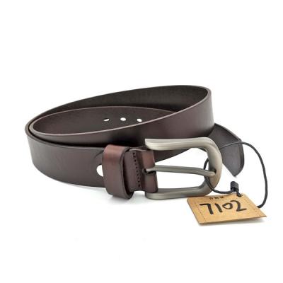 針扣頭層純牛皮牛仔褲腰帶7102